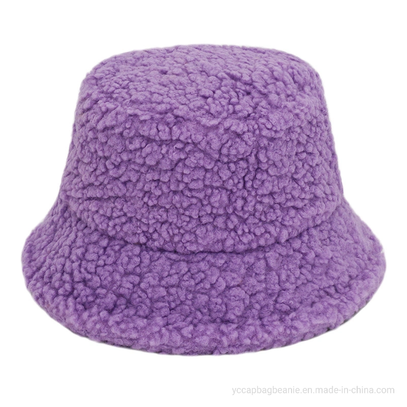 Winter Thick Warm Fuzzy Soft Sherpa Fleece Fisherman Bucket Hat