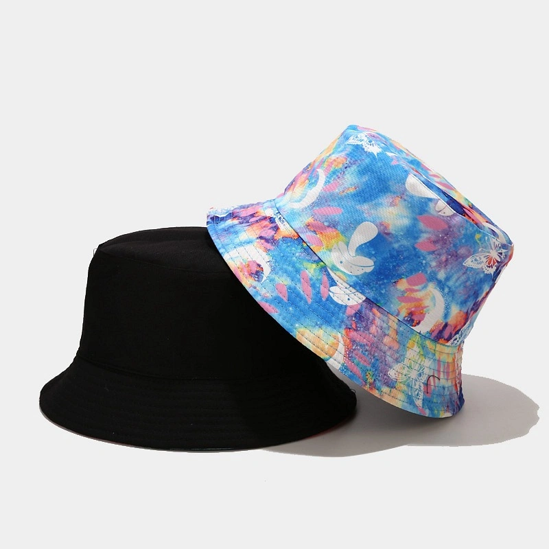 Wholesale Colorful Custom Tie Dye Printing Multicolored Bucket Hats