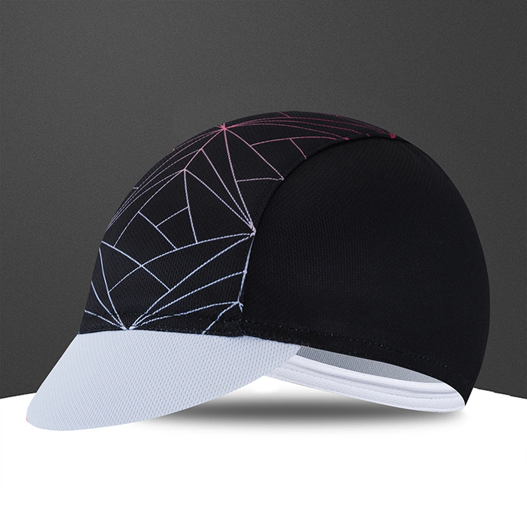 Custom Polyester Cycling Hat Sublimation Printing Quick Dry Bike Cap