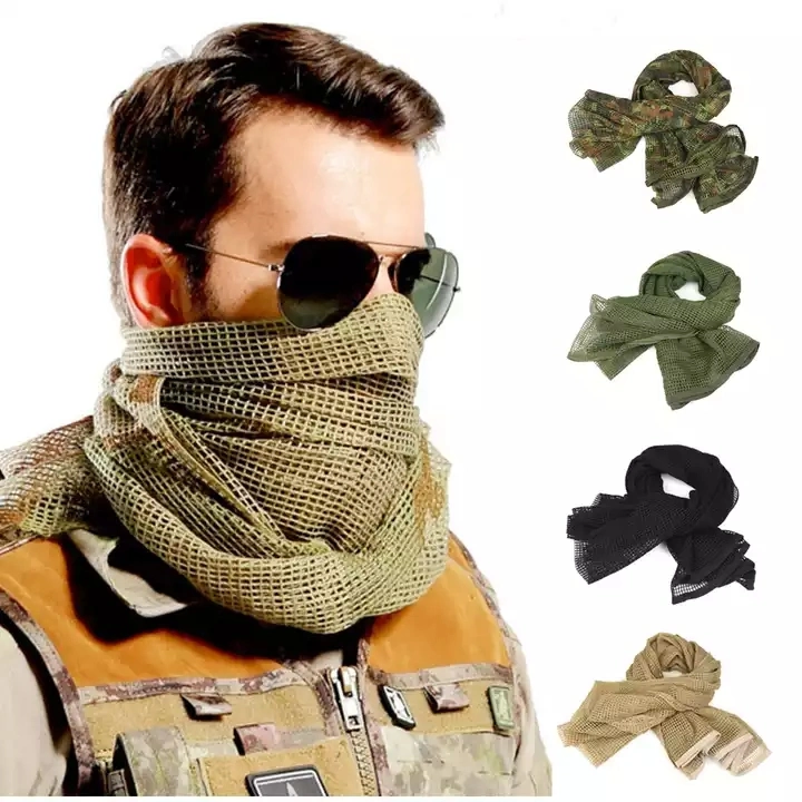 Outdoor Sports German-Camouflage Large Net Scarf Shawled Prevent Tactical Multi-Turbans