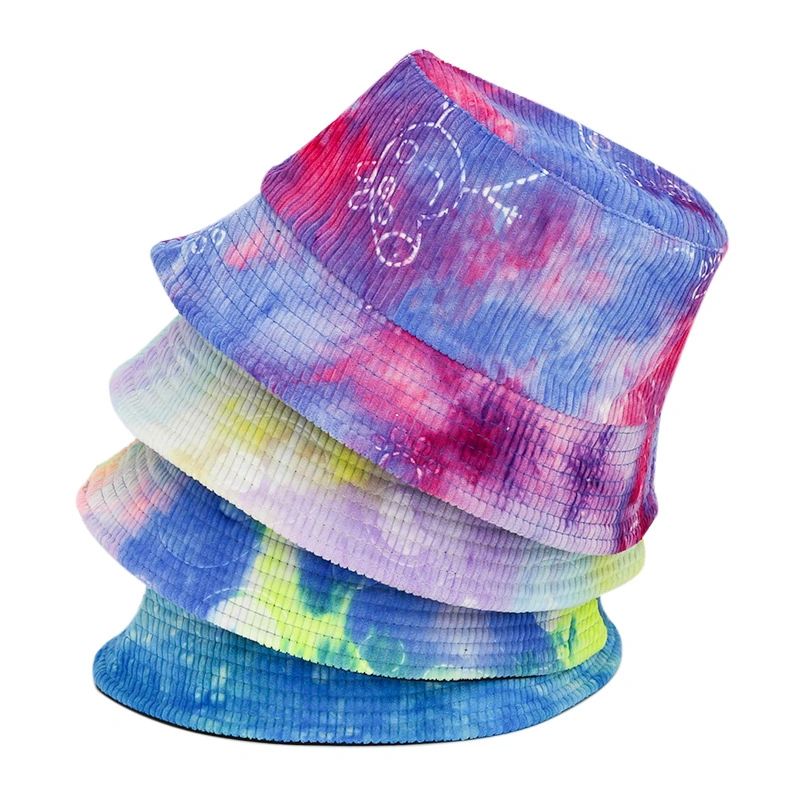 Men&prime; S and Women&prime; S Fashion Outdoor Leisure Tie-Dye Bucket Hat