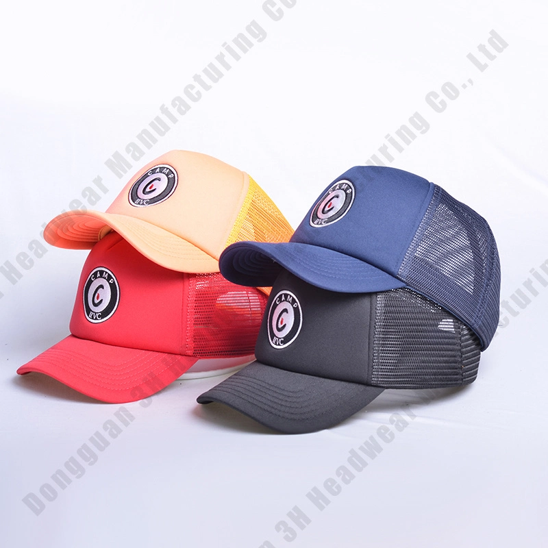 Design Your Hat 5 Panel Baseball Gorras Custom Embroidery Logo Foam Trucker Caps