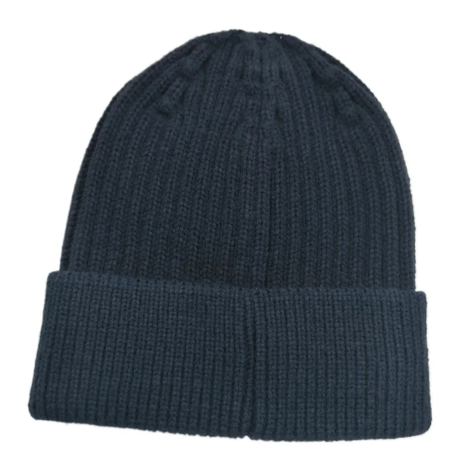 High Quality Mens Acrylic Ribbed Beanie Cap Made Embroidered Plain Fisherman Winter Hats for Man Women