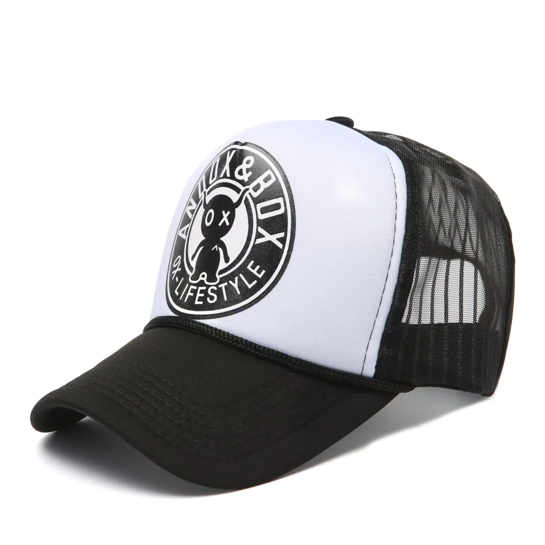 2023 New Fashion Vendor 5 Panel Logo Embroidered Mesh Custom Velvet Trucker Hat