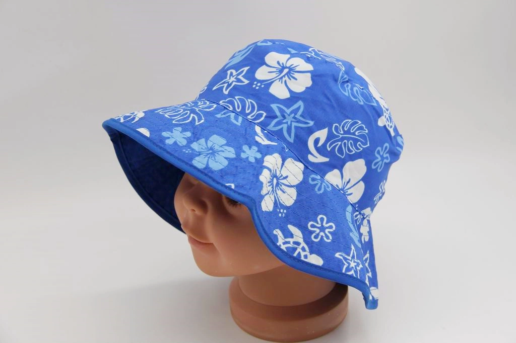 Polyester Full Print Child Baby Two-Sides Wearing Reversible Fisherman Hat Woven Hat