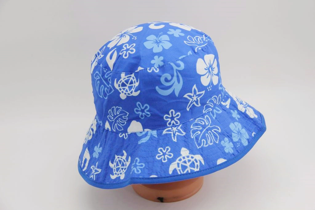 Polyester Full Print Child Baby Two-Sides Wearing Reversible Fisherman Hat Woven Hat