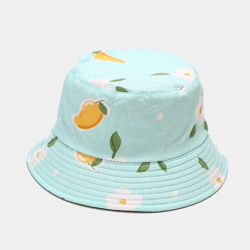 Casual Bucket Hats 3D Printing Fruit Pattern Bucket Hat Womens