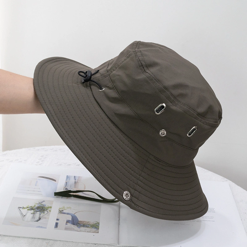 Custom Logo Cotton Canvas Leisure Fisherman Bucket Hat