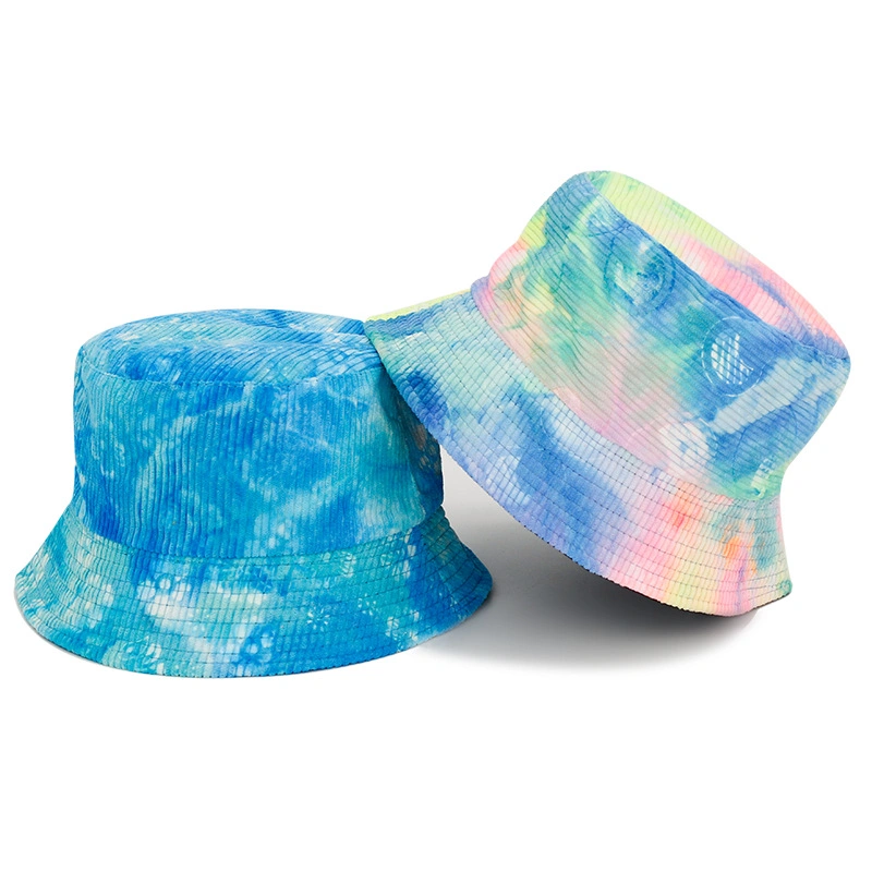 Men&prime; S and Women&prime; S Fashion Outdoor Leisure Tie-Dye Bucket Hat