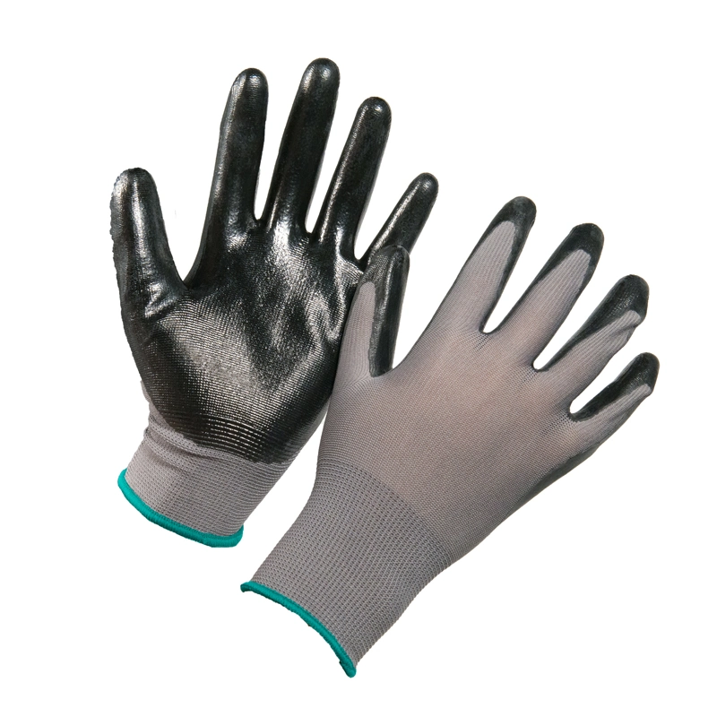 Factory 13 Gauge Polyester Shell Coated with Nitrile Working Glove