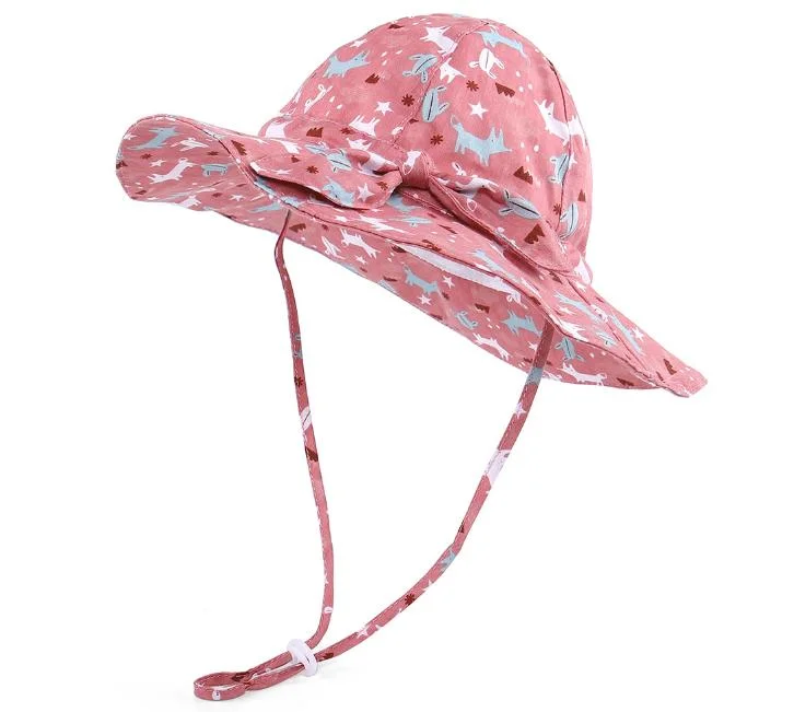 2022 European Spring Summer Children Sunscreen Beach Fisherman Sun Hat