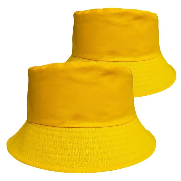 Fisherman Solid Color Kids Adult Summer Sun Caps Logo Customized Bucket Hats
