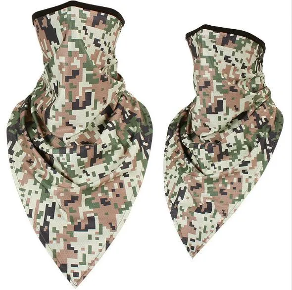 Wholesale Camouflage Bandana with Ear Hook Fashion Adult Proof Wind Seamless Face Scarf