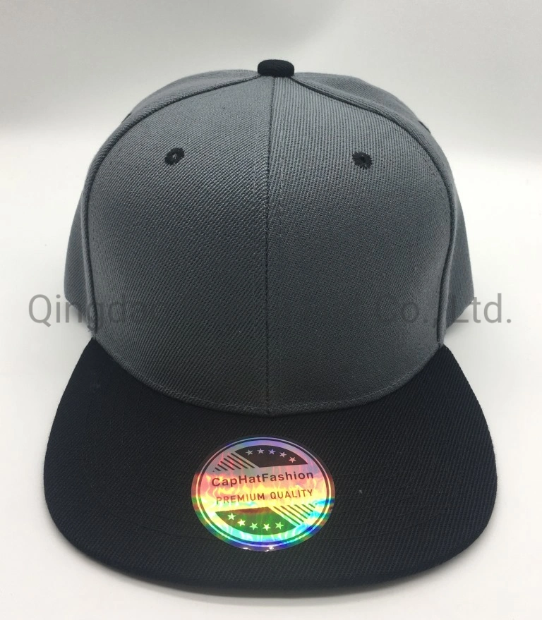 Blank Acrylic Polyester Caps Baseball Hats with Flat Visor