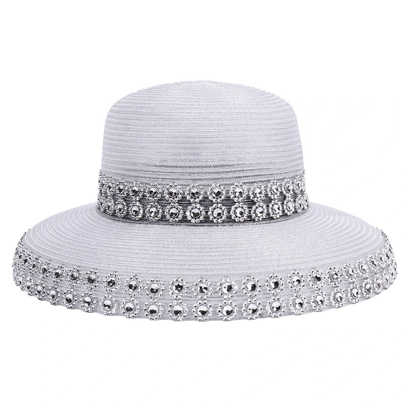 Bow Tie Webbing Pearl Custom Fitted Hat with Embroidered Logo