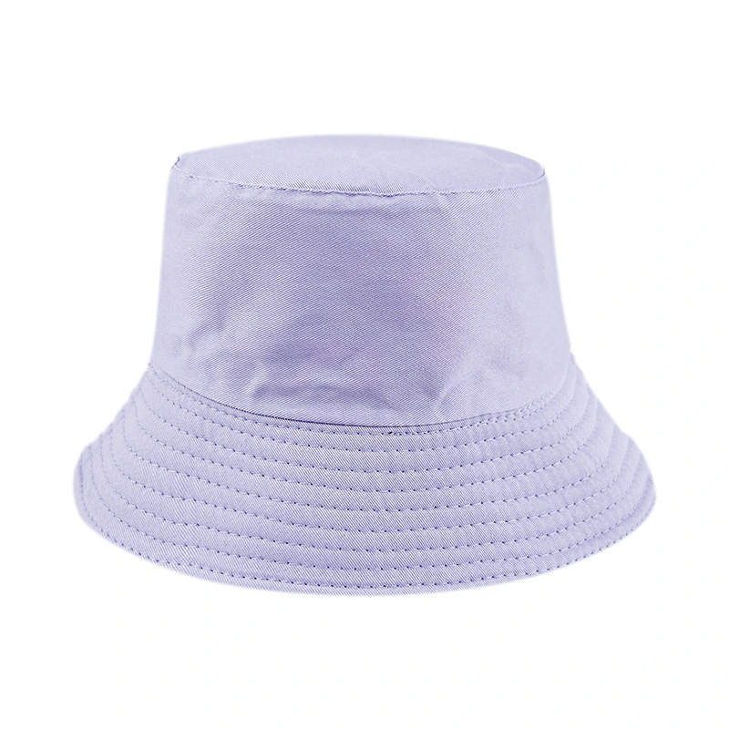 OEM&ODM Cotton Reversible Fisherman&prime;s Foldable Light Cap Sun-Protection Embroidery-Logo Bucket Hat