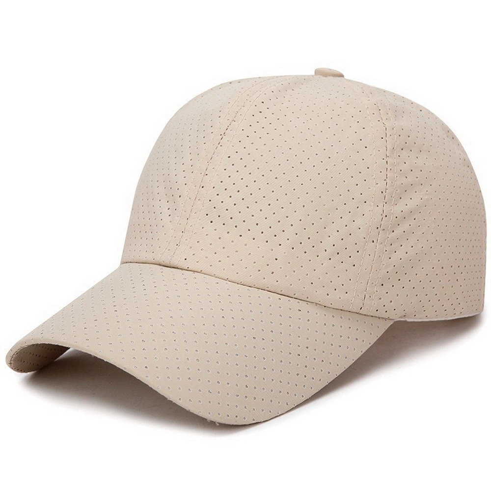 Custom Print Logo Women Blank Plain Polyester Dry Fit Lightweight Perforated Sports Running Caps Baseball Caps