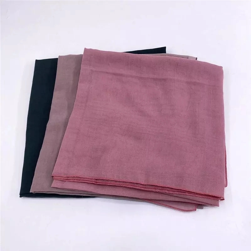 High Quality Cotton Voile Women Plain Color Cheap Scarf