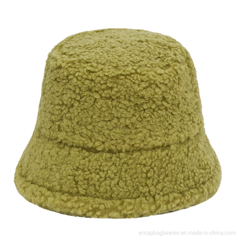 Winter Thick Warm Fuzzy Soft Sherpa Fleece Fisherman Bucket Hat