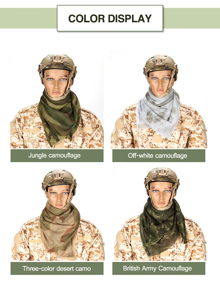 Outdoor Sports German-Camouflage Large Net Scarf Shawled Prevent Tactical Multi-Turbans