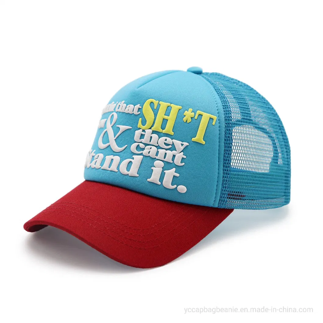 Custom High Quality Canvas Mesh Back Baseball Cap Trucker Hat