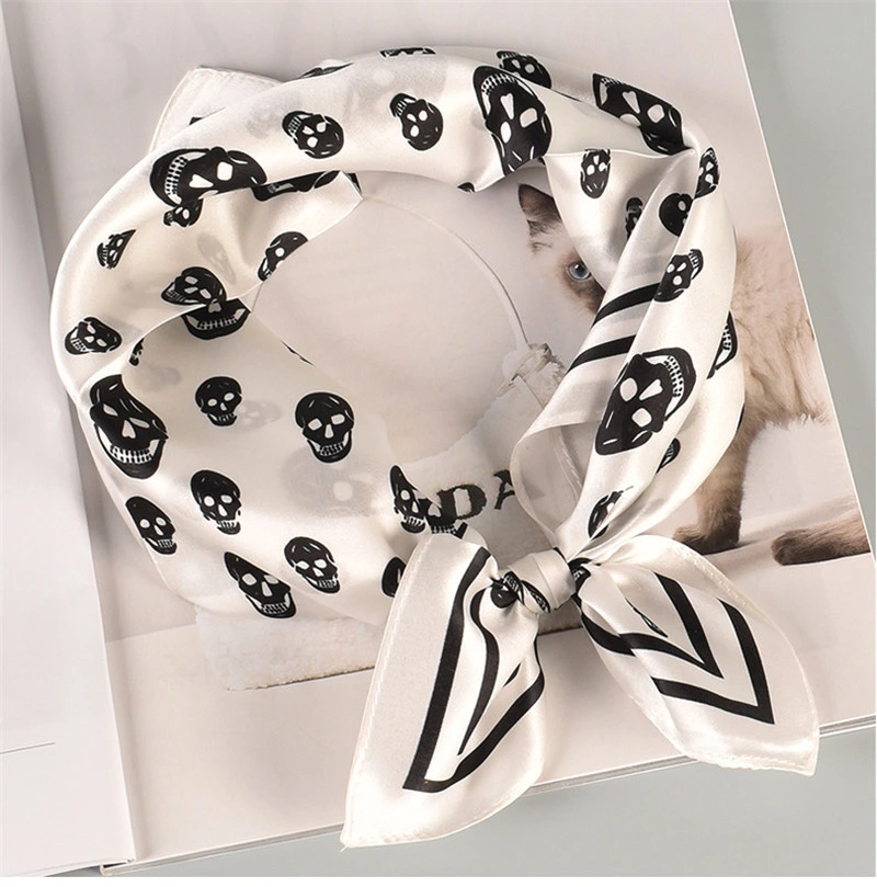 Factory Price Good Quality Skull Prints Autumn Girl&prime;s Scarf