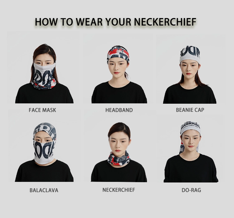Headwear, Magic Scarf for Sport Headband, Head Wrap, Neck Gaiter Balaclava, Fishing Tube Face Bandana Mask, Flower Pattern