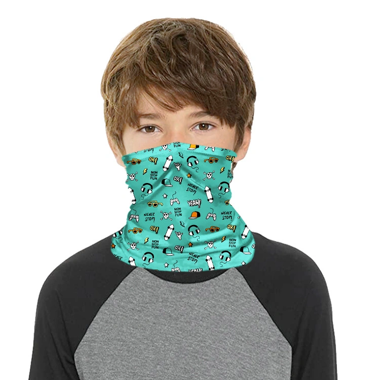 Children Sports Cycling Neckerchief Face Masks Scarf Balaclavas Bandana with Pm2.5 Filters