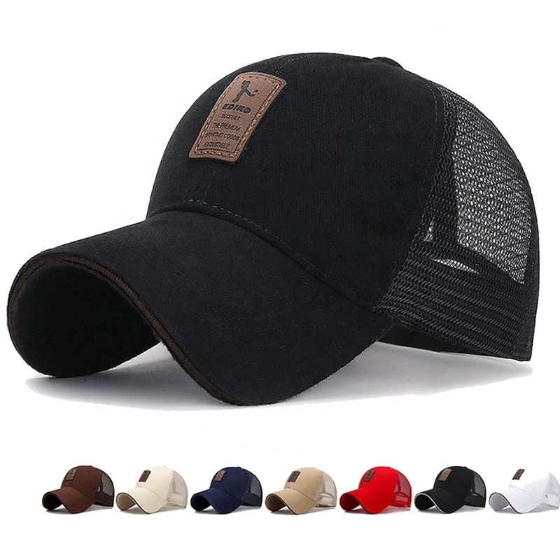 Promotion OEM Custom Design Your Own Logo Trucker Black Baseball Cap