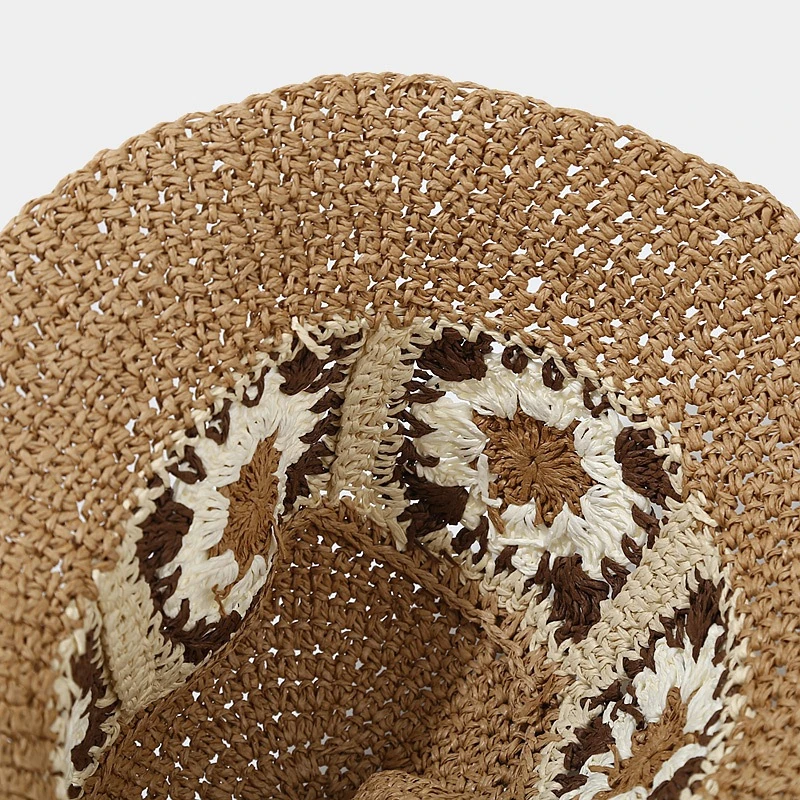 Women Wide Brim Floppy Sun Hat Foldable Summer Straw Bucket Beach Hats