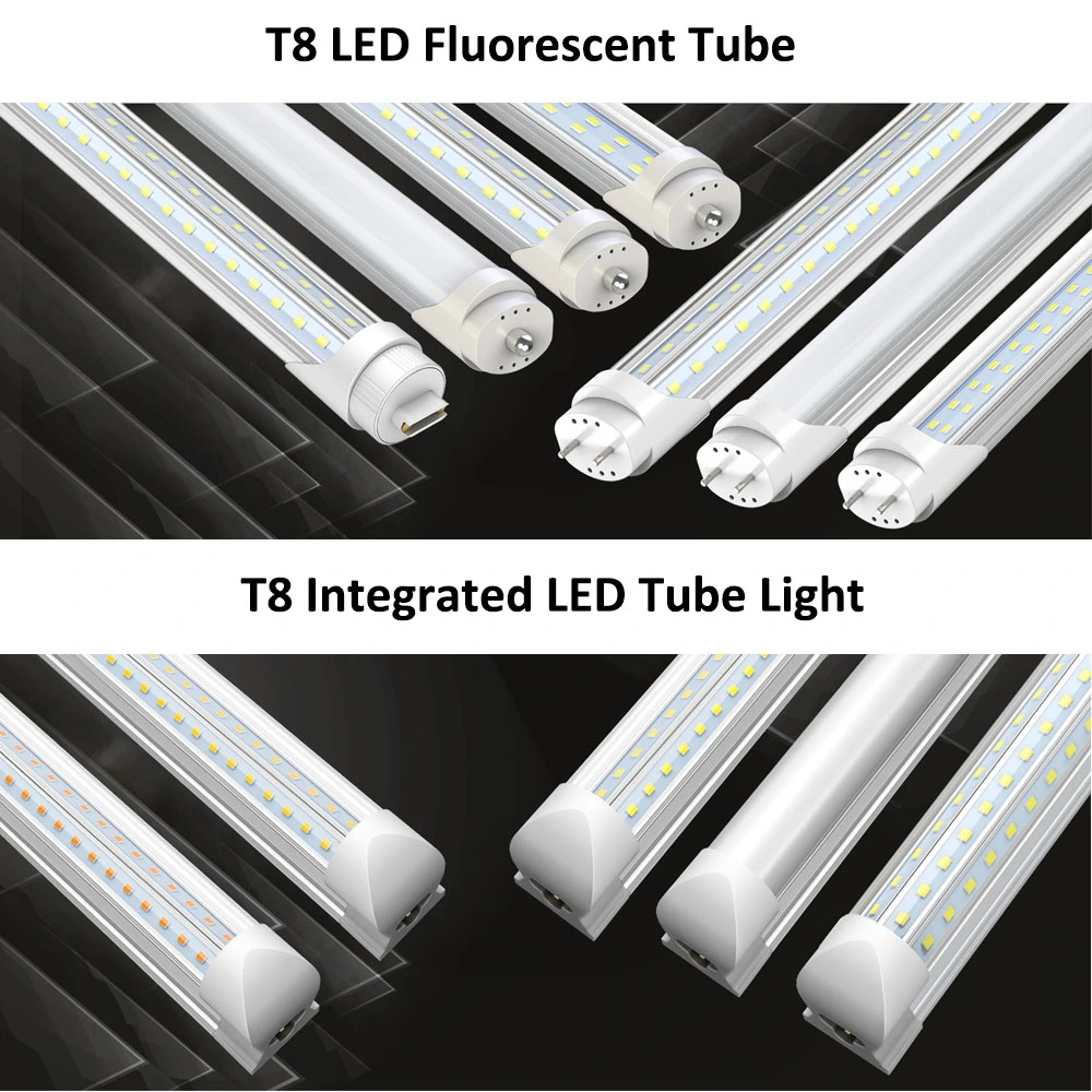 Lighting LED Tube 18W 24W 27W 36W 45W 54W 72W 90W Linkable T8 Integrated LED Tube Light Fixture