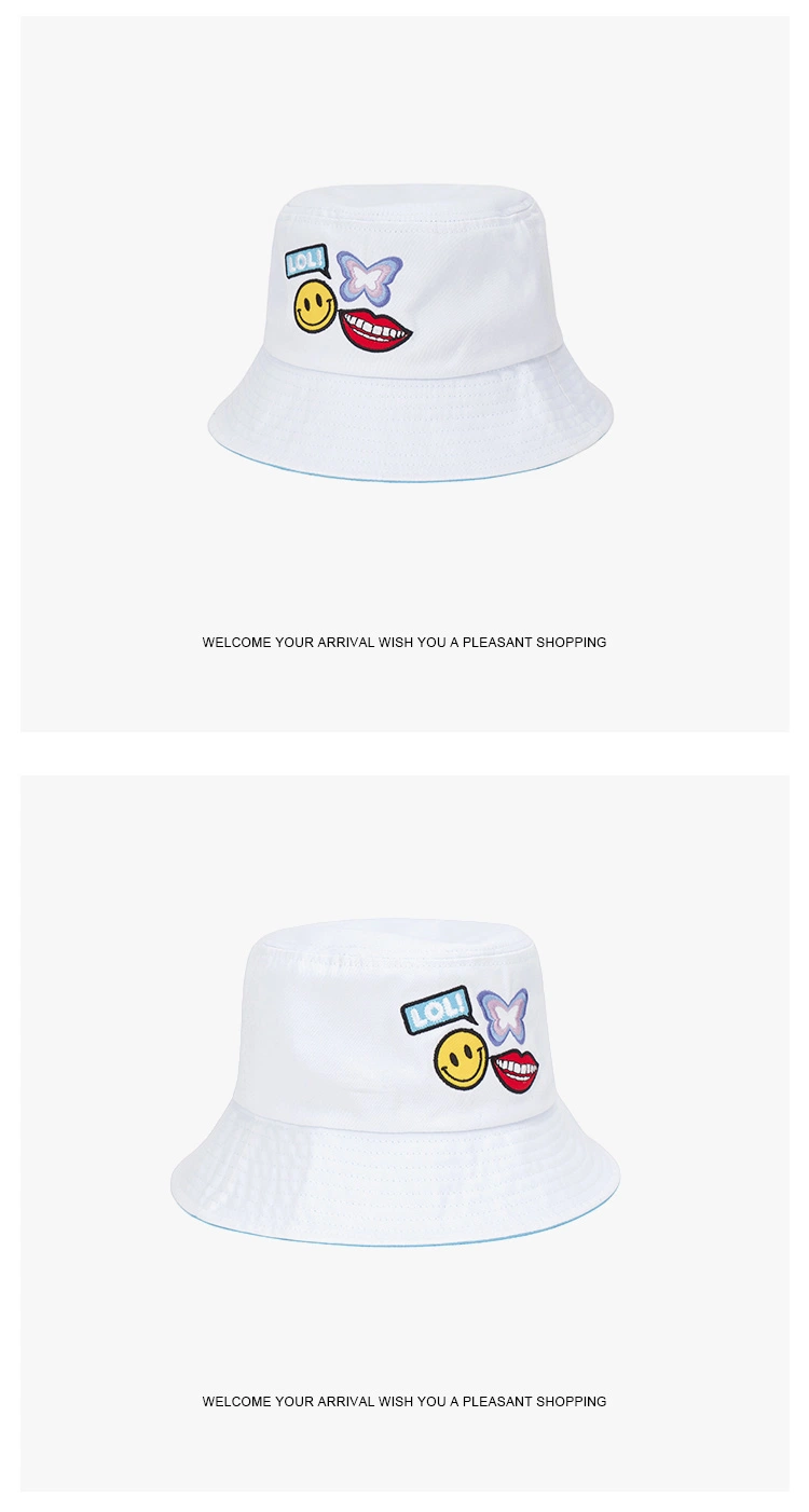 Wholesale Fashion Fisherman Designed Custom Logo Embroidered Bucket Hat for Men Women