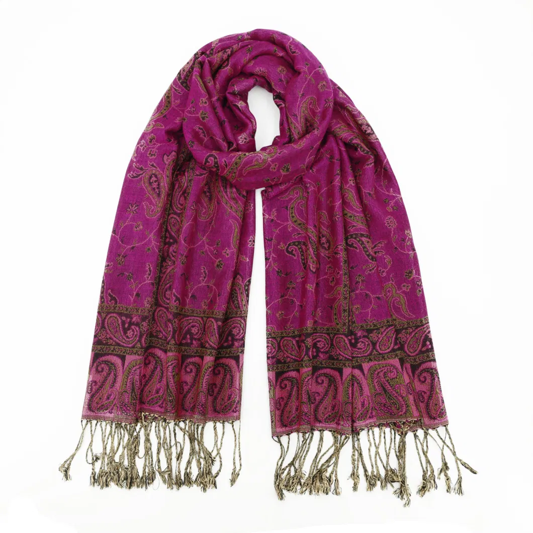 Wholesale Spring Autumn Elegant Large Paisley Pashmina Scarves for Women