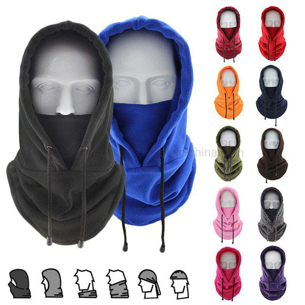 Fleece Hood Windproof Face Ski Bandanas Ultimate Thermal Retention Moisture Wicking with Performance Soft Riding Mask Head Face Cover Balaclava