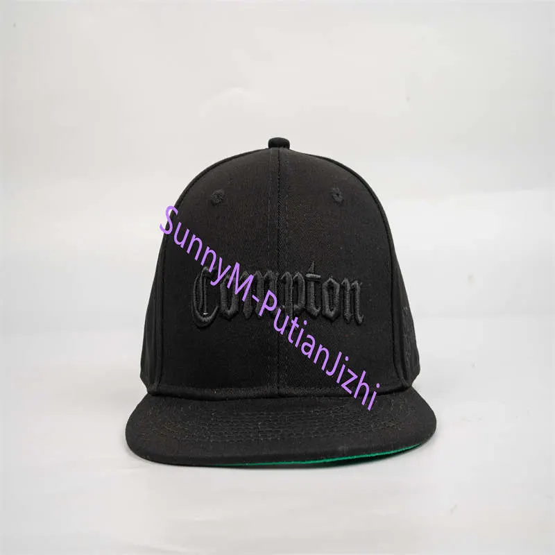 Wholesale New Compton Bompton 3D Embroidered Flat Bill Snapback Baseball Hat Cap