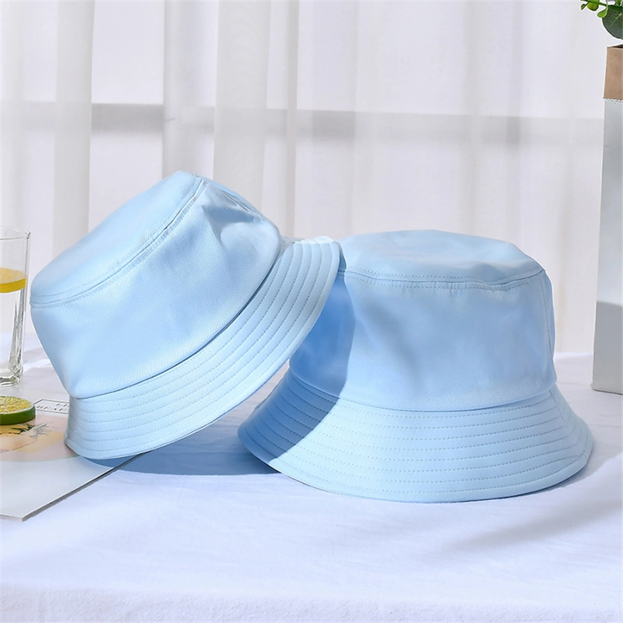 Wholesale High Quality 100% Cotton Fisherman Fishing Bob Hat Plain White Cotton Custom Logo Made Bucket Hat