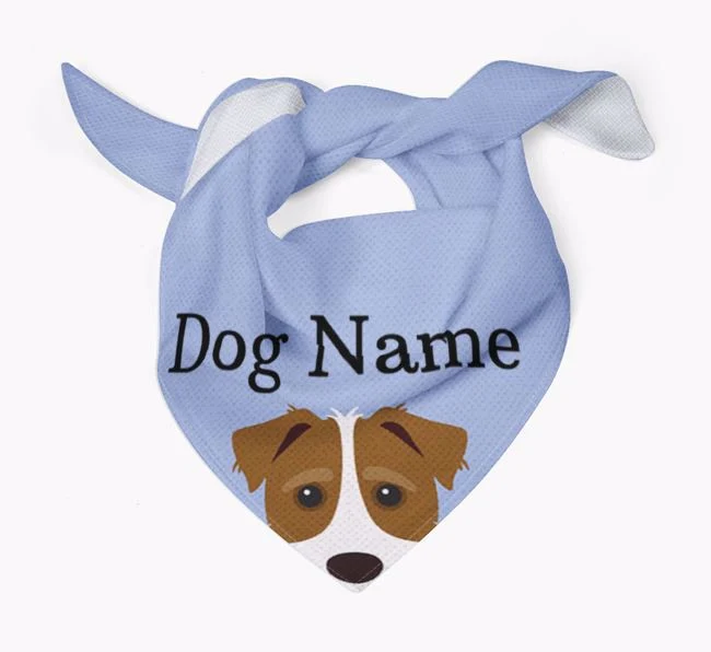 Pet Dog Bandana Buffalo Blue Plaid Dog Bandana Personalized Custom Bandana with Logo