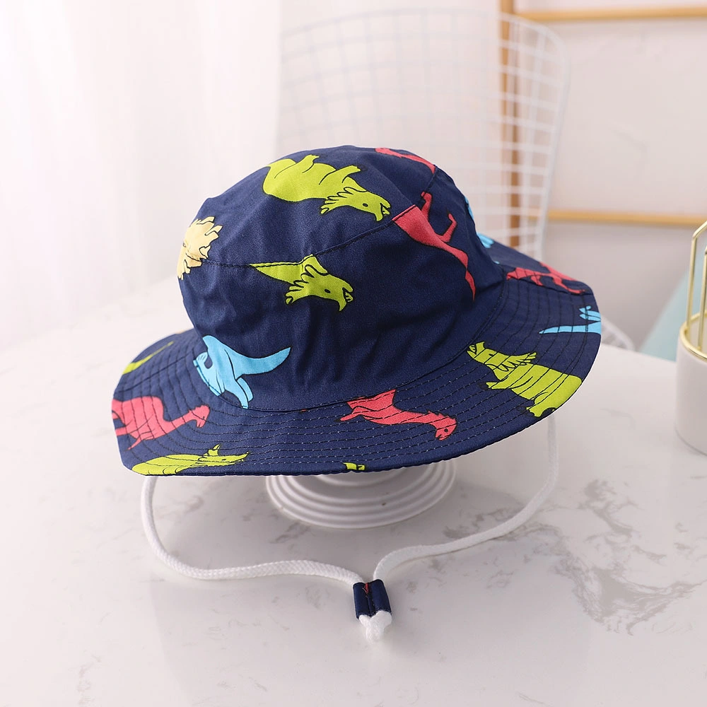 Hot Sale Wholesale Sea Life Fisherman Custom Design Fashion Kids Cartoon Bucket Hat