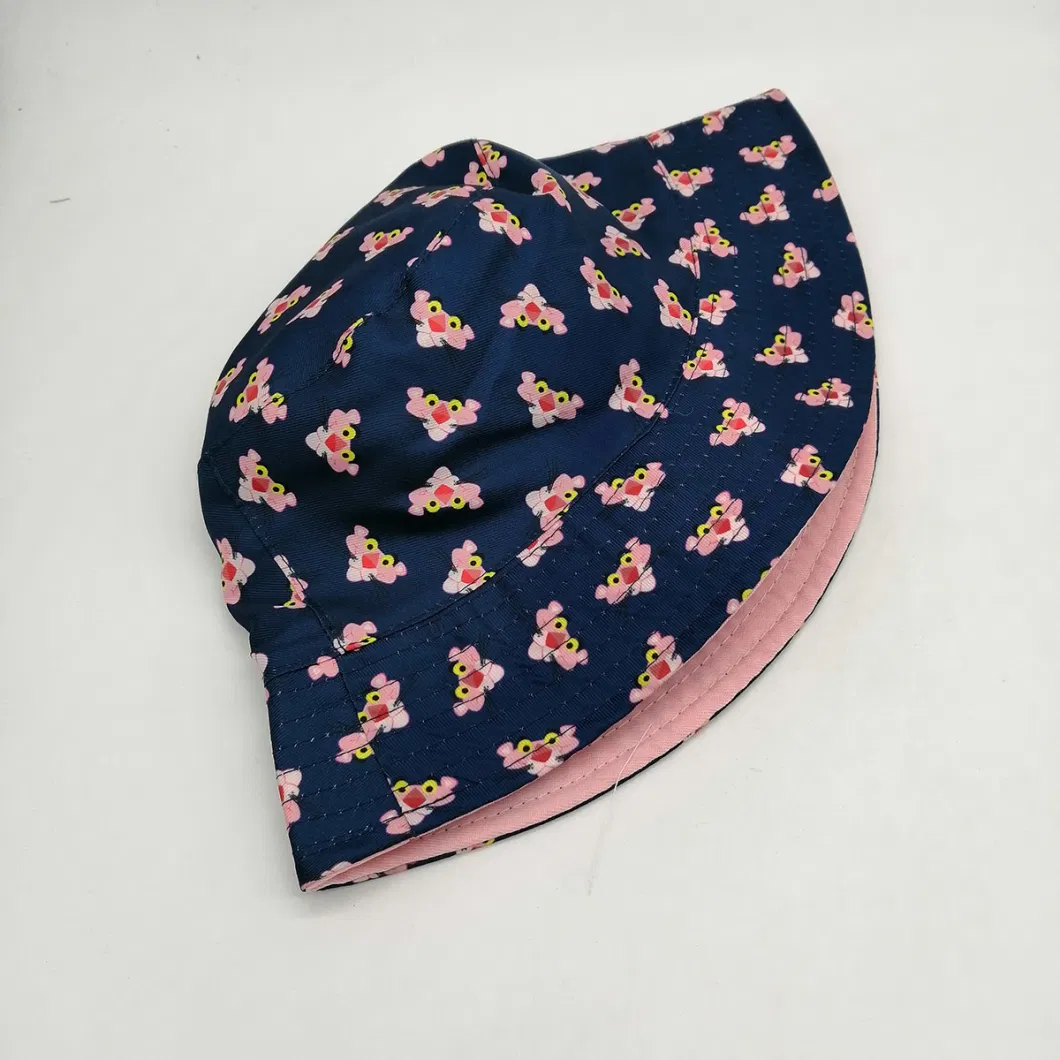 Wholesale Custom Printed Toddler Kids Boys Girls Cute Bucket Fishing Hats