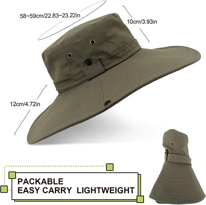 Hot Selling Men&prime;s Trekking Summer UV Protective Fisherman Hat