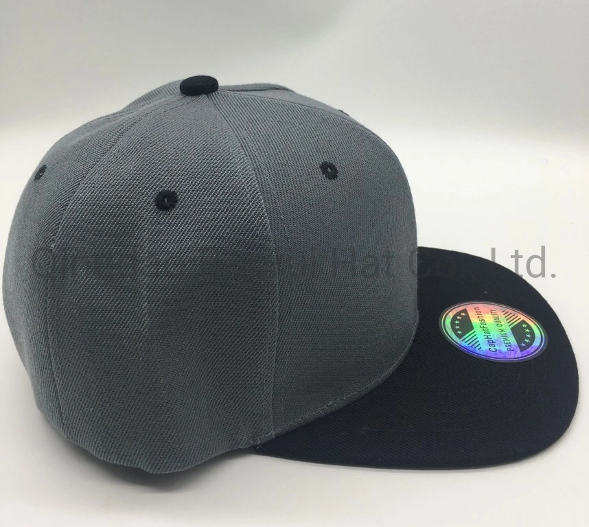 Blank Acrylic Polyester Caps Baseball Hats with Flat Visor