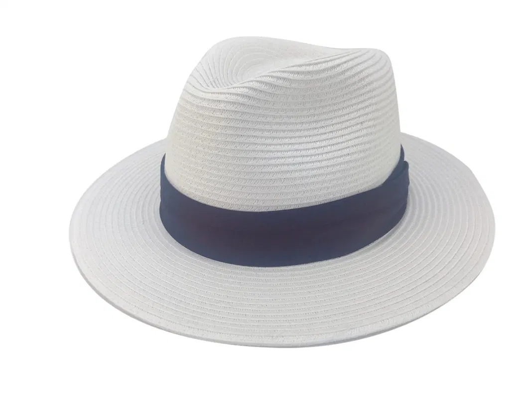 Wholesale Outdoor FSC Paper Straw Tropic Band Panama Hat