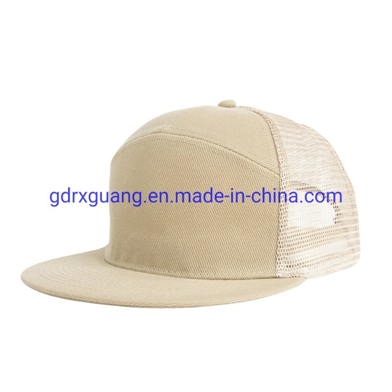 High Quality 7 Panel Fitted Hats Basketball Snapback Caps with Custom Logo