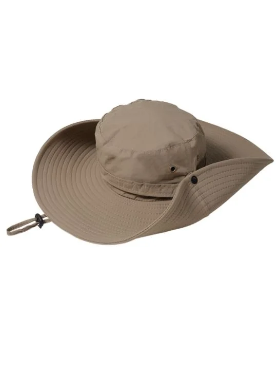 Wholesale Manufacturer Custom Large Brim Climbing Bucket Hat Camping Fisherman Hat for Outdoor Activities