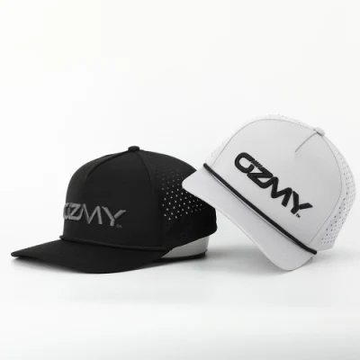 5 pannelli 100% poliestere laser Cut Hole impermeabile Golf Baseball Cappello a corda Gorras Sports Cap