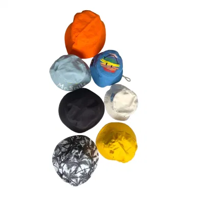Secchio per pesca all&prime;ingrosso con logo, NV Solid Color Light Board pure Cotton Basin Hat