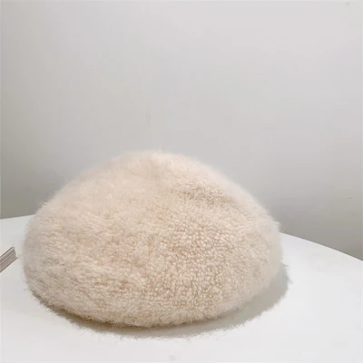 Donna Custom Logo Designer fashion Fake pelliccia morbido caldo Beret Cappello del secchio