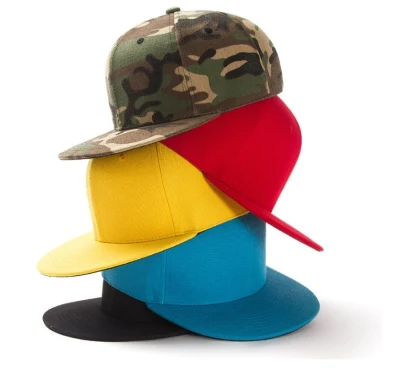 Bolletta per concia piatta personalizzata da 5 pannelli a 6 pannelli con logo Hip Hop Black Snapbacks Caps Trucker Cappelli regolabile Sport Baseball Tappo