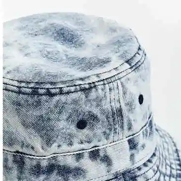 Cappello a secchiello da uomo resistente e lavabile in denim Cool