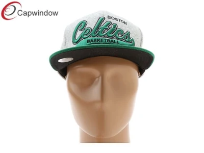 Cappello da basket grigio verde sportivo SnapBack con Actylic